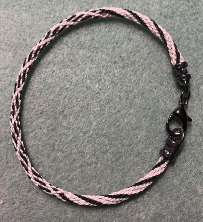 June 22 - 12 strand Kumihimo bracelet. June 22 - 12 strand Kumihimo bracelet.
